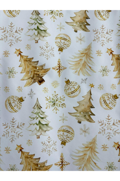Christmas Wrapping Paper - Golden Xmas